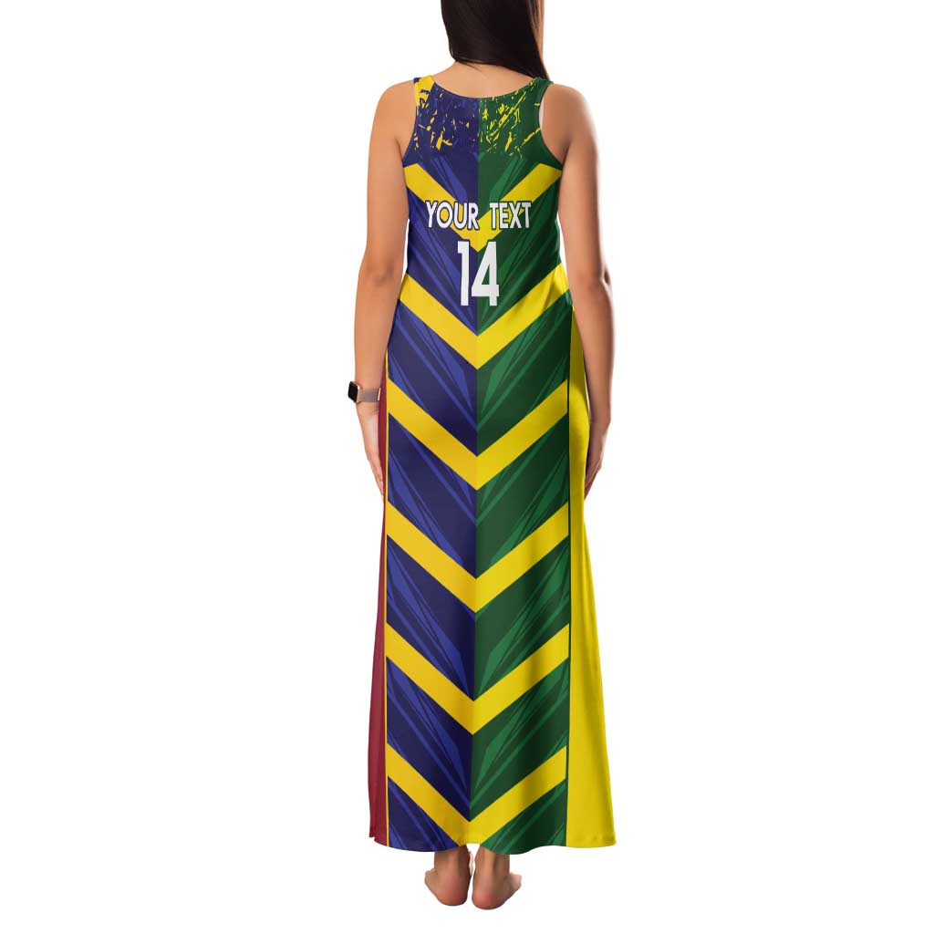 Custom Sri Lanka And Australia Cricket Family Matching Tank Maxi Dress and Hawaiian Shirt 2025 The Lions Baggy Greens Together