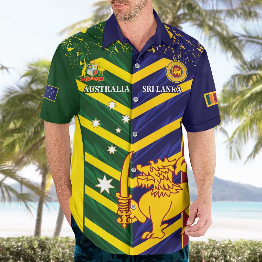 Custom Sri Lanka And Australia Cricket Hawaiian Shirt 2025 The Lions Baggy Greens Together - Vibe Hoodie Shop