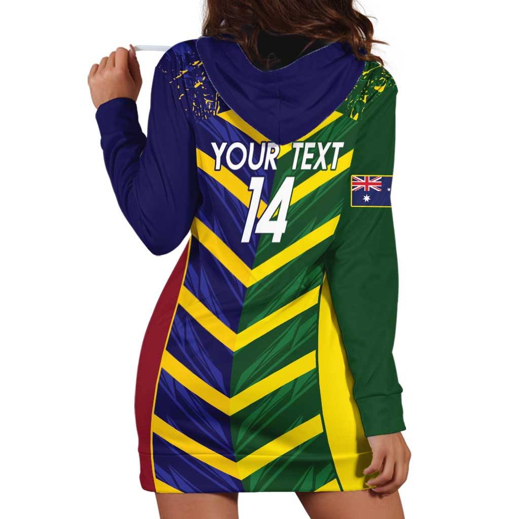 Custom Sri Lanka And Australia Cricket Hoodie Dress 2025 The Lions Baggy Greens Together - Vibe Hoodie Shop