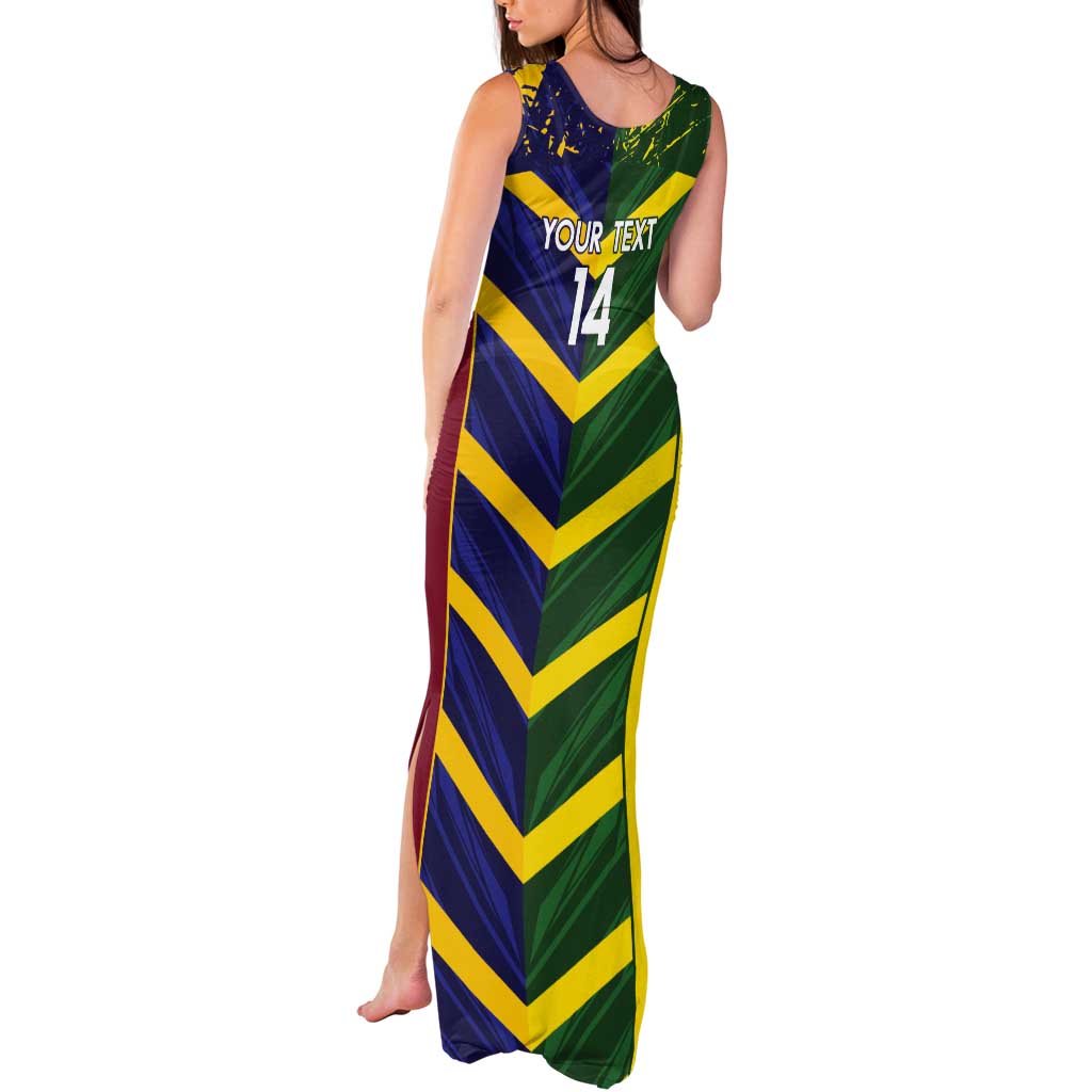 Custom Sri Lanka And Australia Cricket Tank Maxi Dress 2025 The Lions Baggy Greens Together