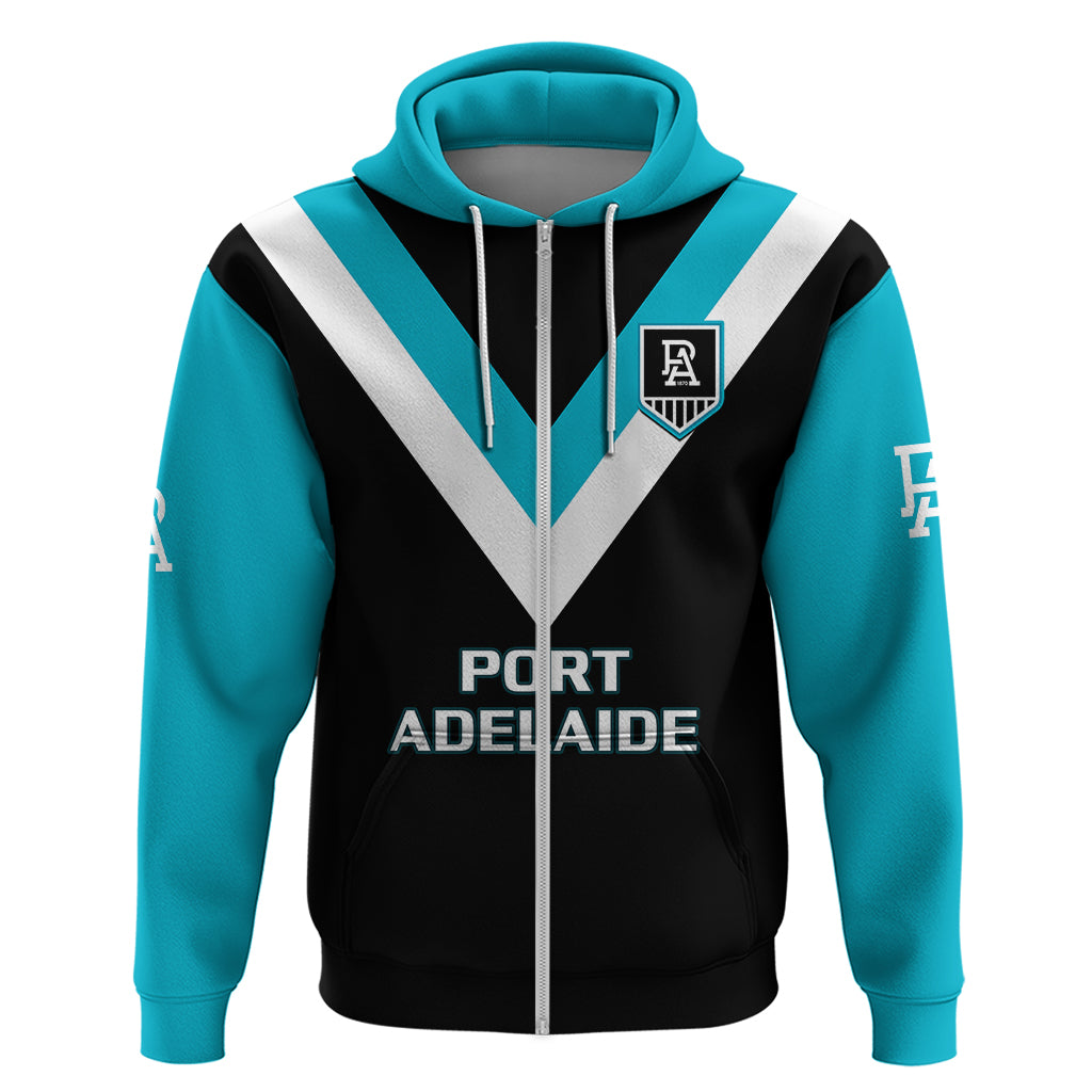 Port Adelaide Football 2023 Hoodie Go Power Sporty Style - Vibe Hoodie Shop