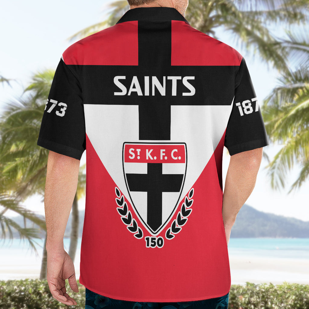 St Kilda Football 2023 Hawaiian Shirt Saints 150th Anniversary Sporty Style - Vibe Hoodie Shop