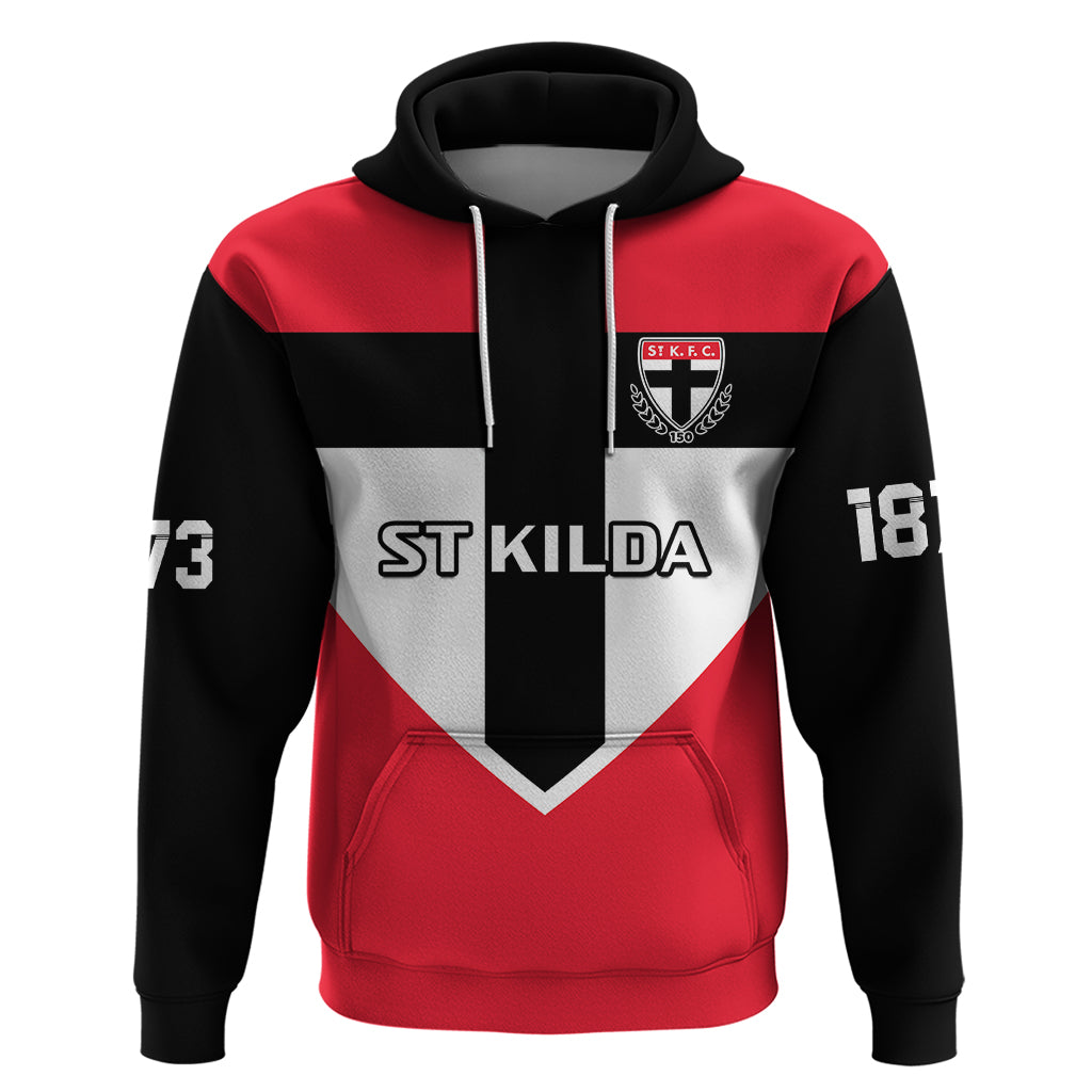 St Kilda Football 2023 Hoodie Saints 150th Anniversary Sporty Style - Vibe Hoodie Shop