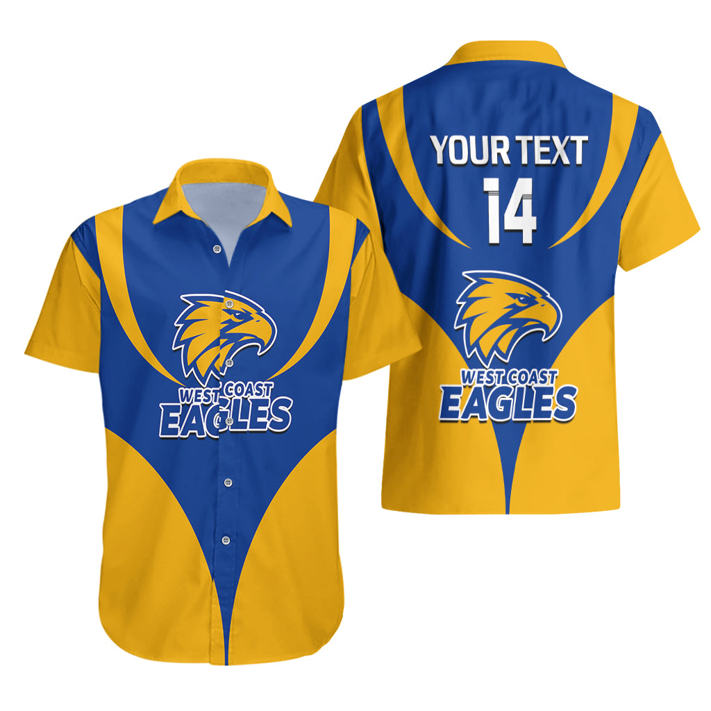Personalised Eagles Football 2023 Hawaiian Shirt West Coast Sporty Style - Vibe Hoodie Shop