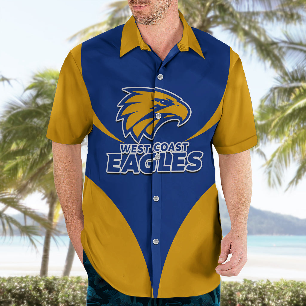 Personalised Eagles Football 2023 Hawaiian Shirt West Coast Sporty Style - Vibe Hoodie Shop