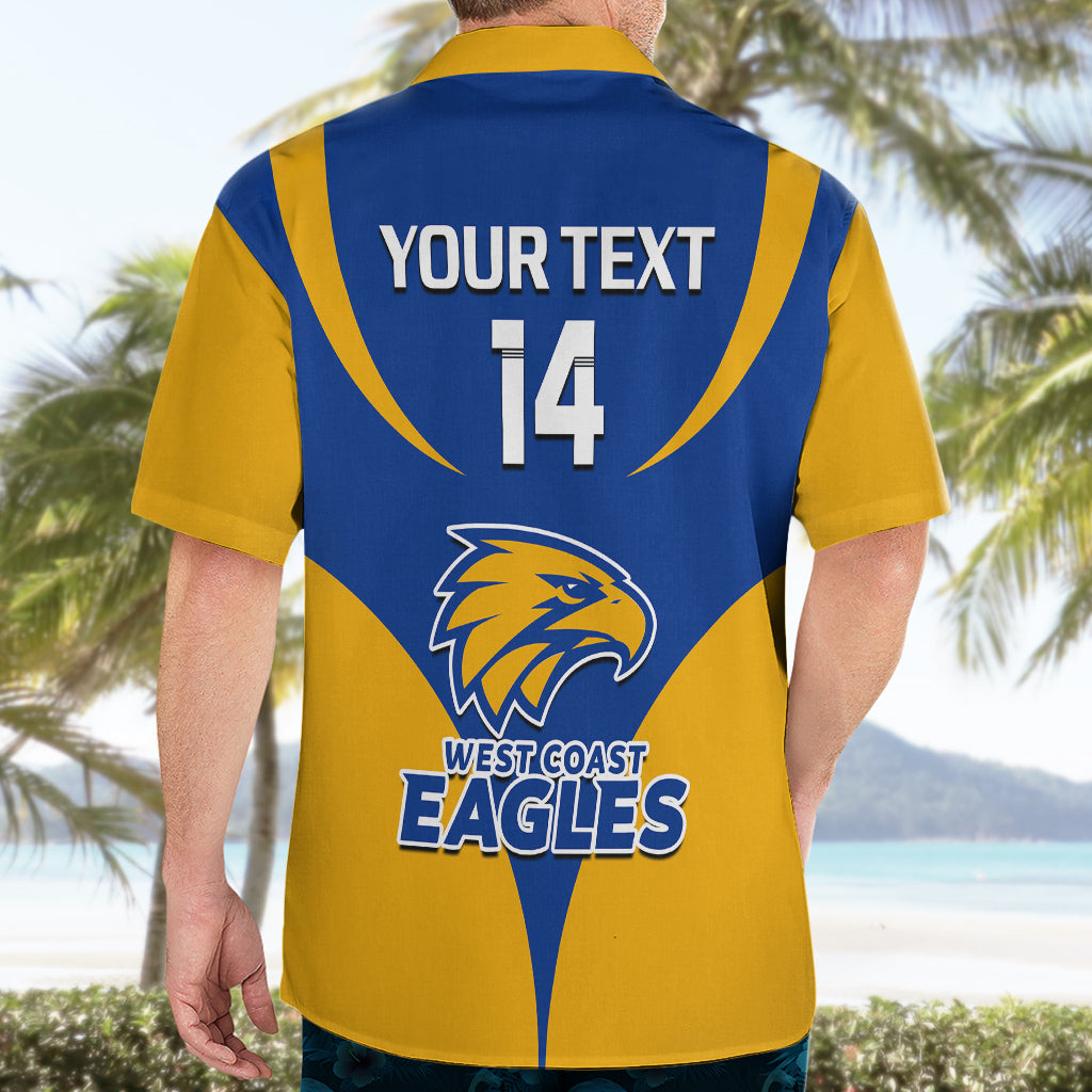 Personalised Eagles Football 2023 Hawaiian Shirt West Coast Sporty Style - Vibe Hoodie Shop