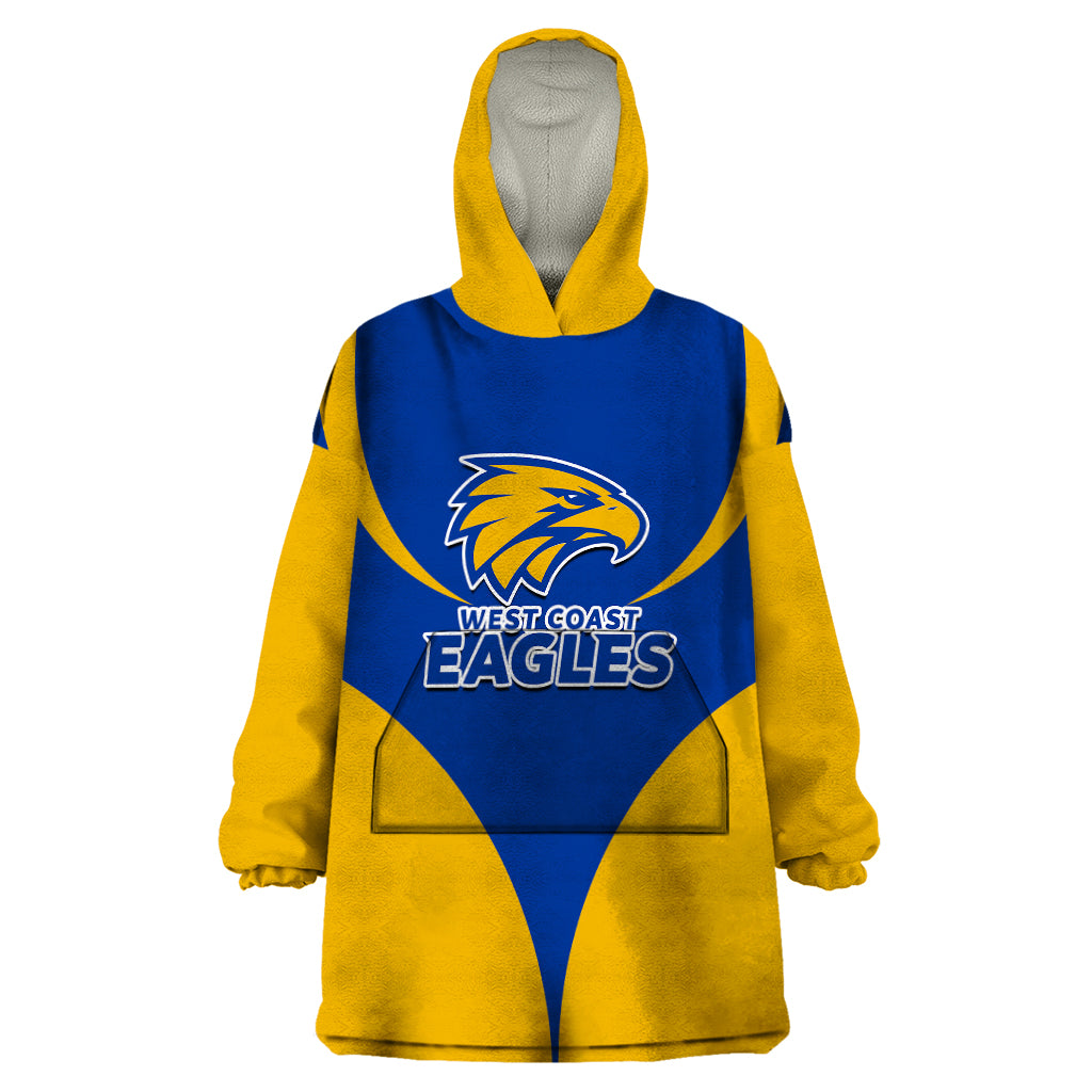 Personalised Eagles Football 2023 Wearable Blanket Hoodie West Coast Sporty Style - Vibe Hoodie Shop