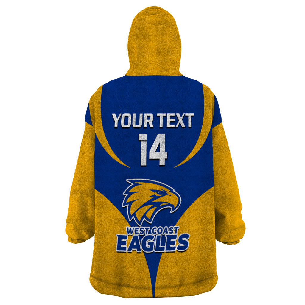 Personalised Eagles Football 2023 Wearable Blanket Hoodie West Coast Sporty Style - Vibe Hoodie Shop