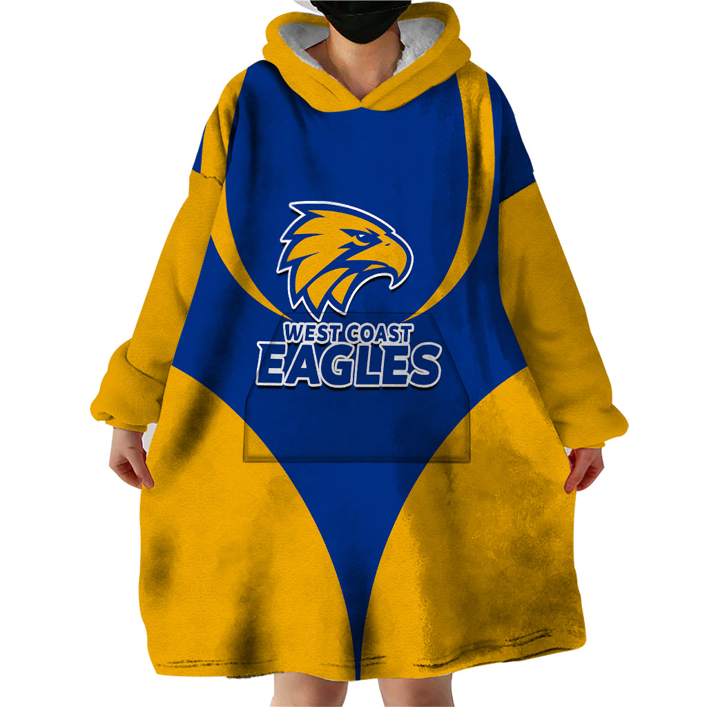 Personalised Eagles Football 2023 Wearable Blanket Hoodie West Coast Sporty Style - Vibe Hoodie Shop