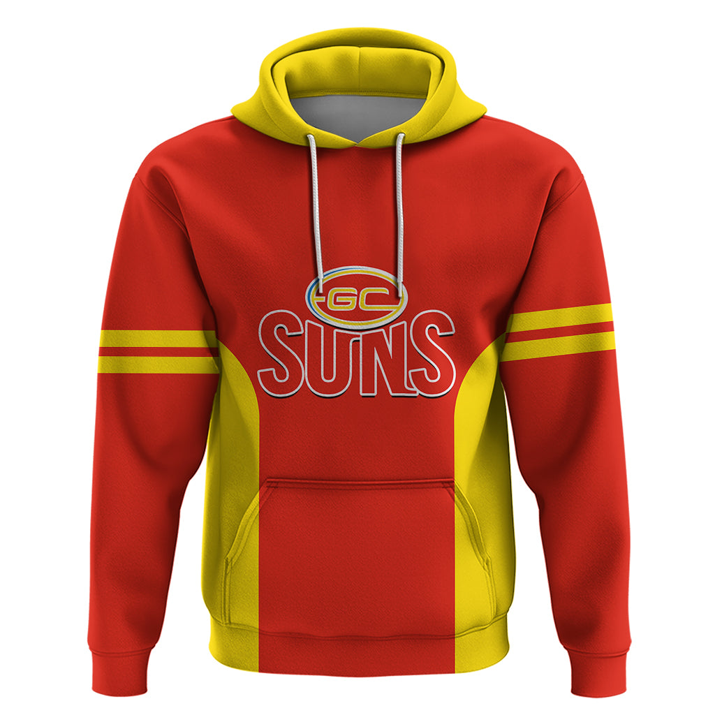 Personalised Gold Coast Football 2023 Hoodie Go Suns Sporty Style - Vibe Hoodie Shop