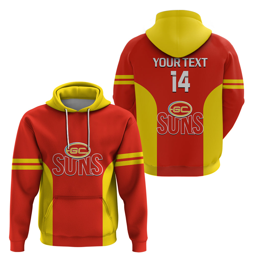 Personalised Gold Coast Football 2023 Hoodie Go Suns Sporty Style - Vibe Hoodie Shop