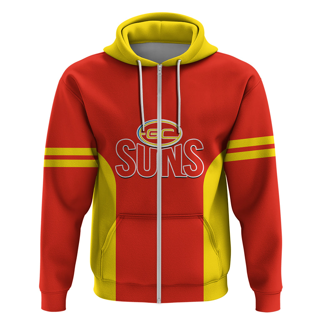 Personalised Gold Coast Football 2023 Hoodie Go Suns Sporty Style - Vibe Hoodie Shop