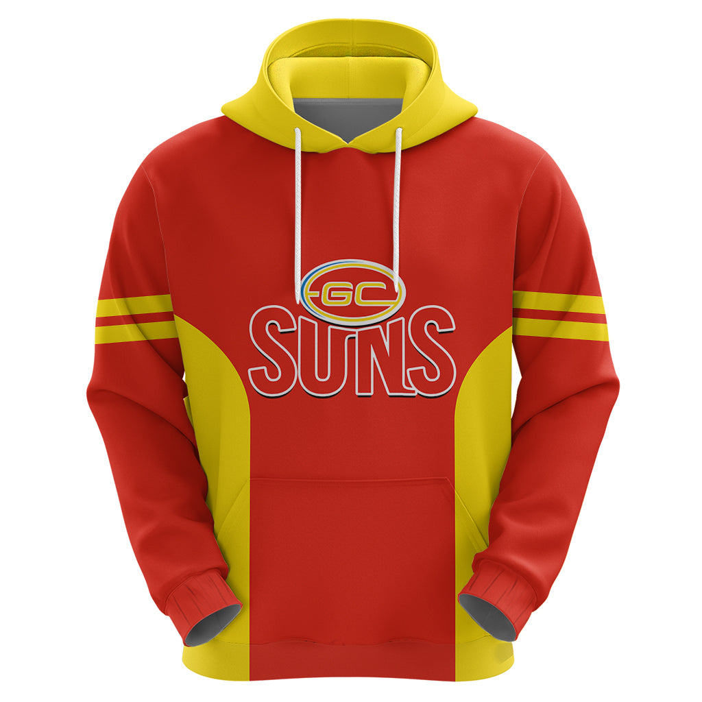 Personalised Gold Coast Football 2023 Hoodie Go Suns Sporty Style - Vibe Hoodie Shop