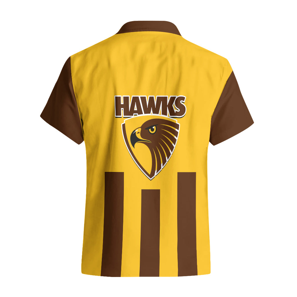 Hawthorn Football 2023 Hawaiian Shirt Go Hawks Sporty Style - Vibe Hoodie Shop