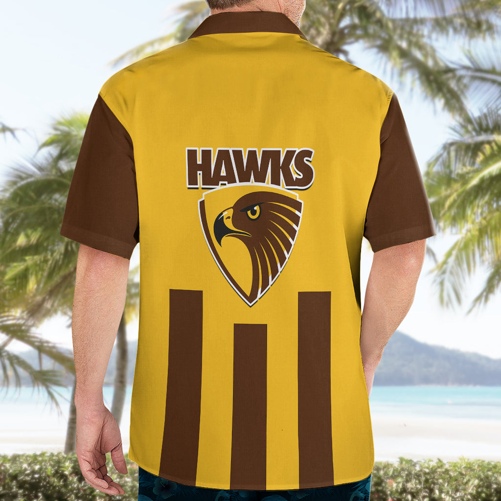 Hawthorn Football 2023 Hawaiian Shirt Go Hawks Sporty Style - Vibe Hoodie Shop