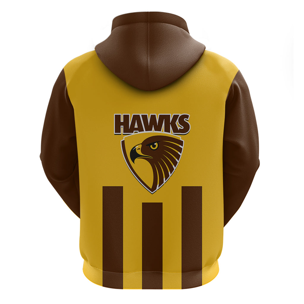 Hawthorn Football 2023 Hoodie Go Hawks Sporty Style - Vibe Hoodie Shop