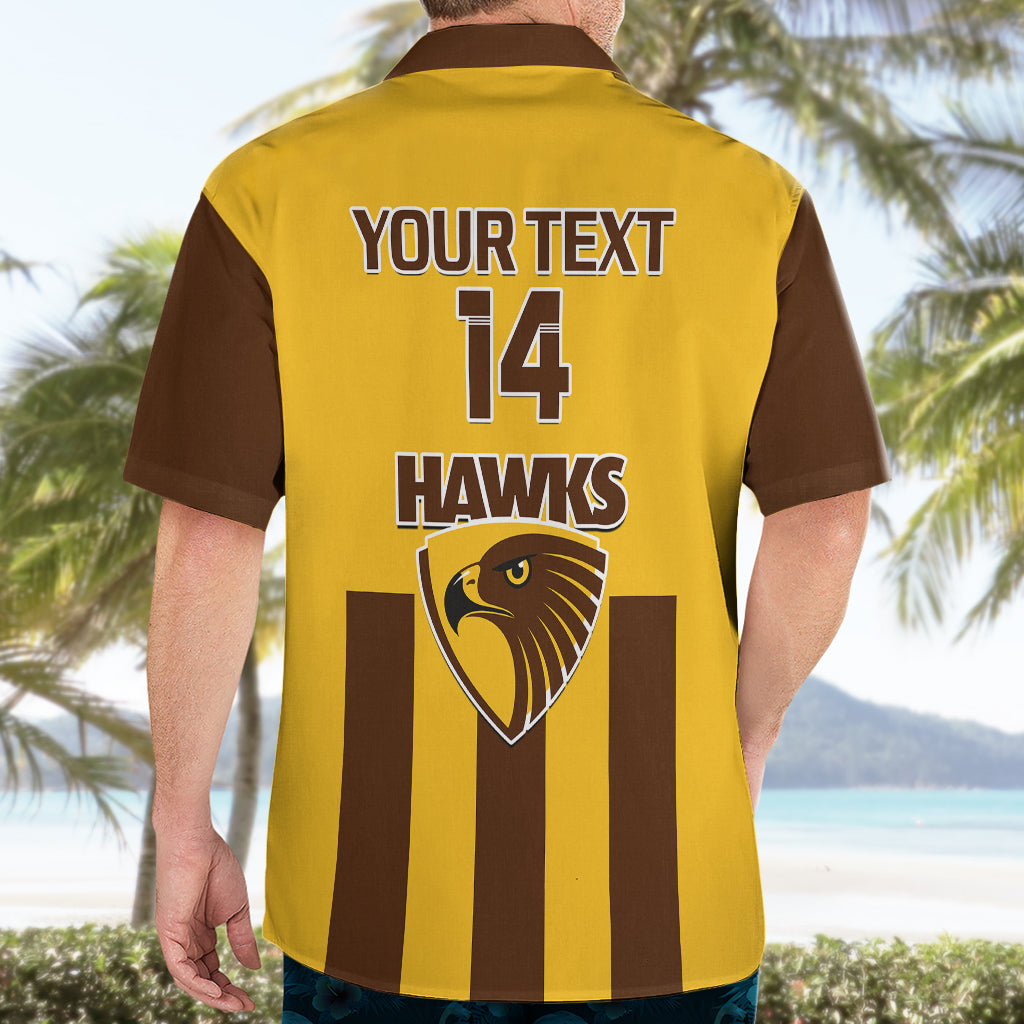 Personalised Hawthorn Football 2023 Hawaiian Shirt Go Hawks Sporty Style - Vibe Hoodie Shop