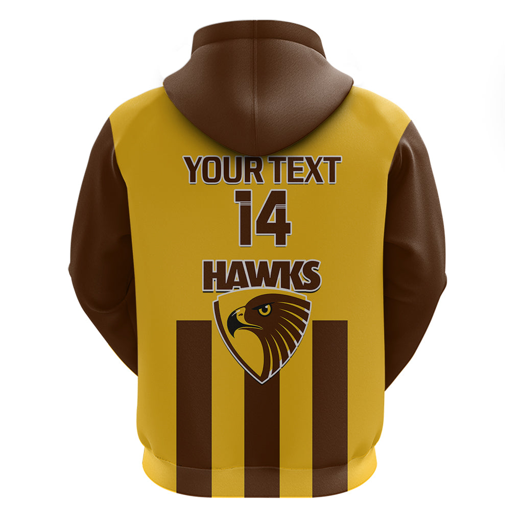 Personalised Hawthorn Football 2023 Hoodie Go Hawks Sporty Style - Vibe Hoodie Shop