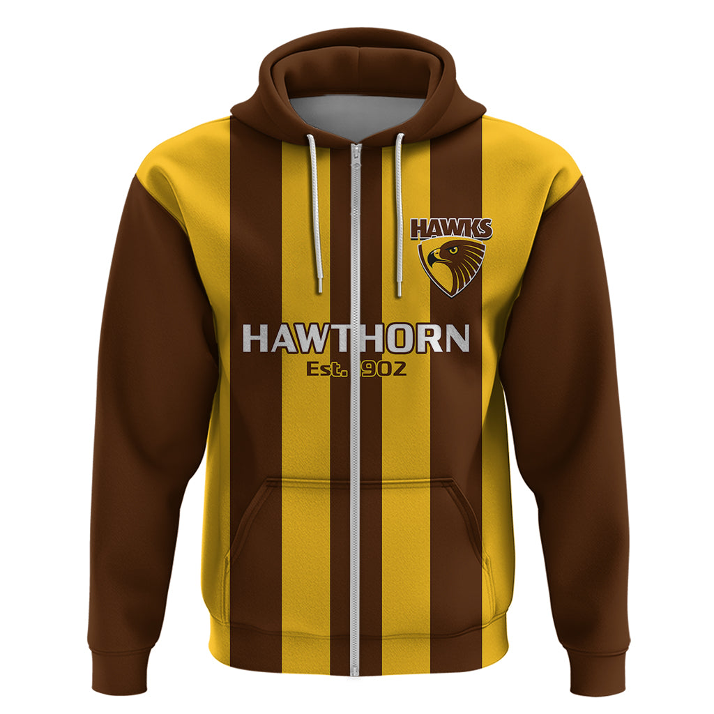 Personalised Hawthorn Football 2023 Hoodie Go Hawks Sporty Style - Vibe Hoodie Shop