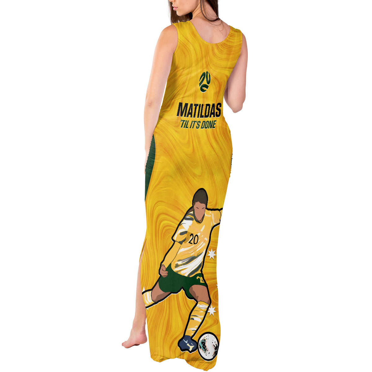 australia-soccer-tank-maxi-dress-sam-kerr-matildas-proud-2023-world-cup-yellow