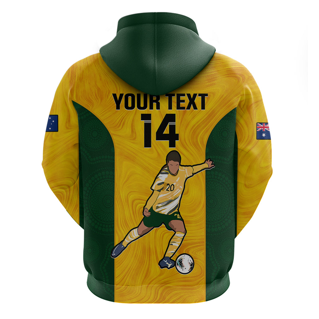 Custom Australia Soccer Hoodie Sam Kerr Matildas Proud 2023 World Cup Yellow - Vibe Hoodie Shop