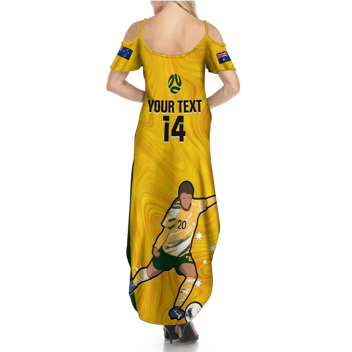 custom-australia-soccer-summer-maxi-dress-sam-kerr-matildas-proud-2023-world-cup-yellow