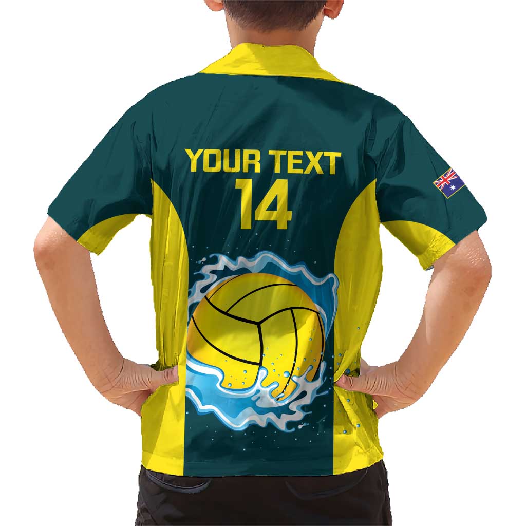 Custom Australia Water Polo 2024 Hawaiian Shirt Aussie Shark National Color Version - Vibe Hoodie Shop