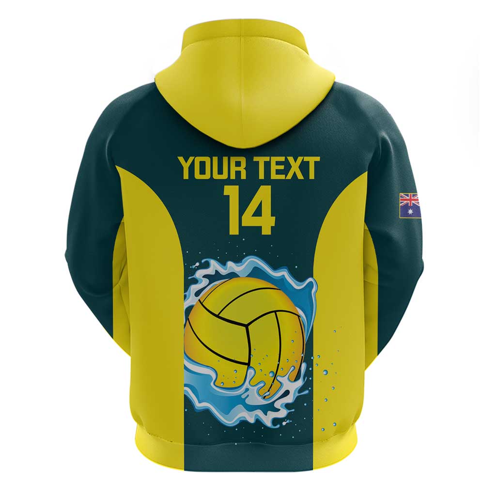 Custom Australia Water Polo 2024 Hoodie Aussie Shark National Color Version - Vibe Hoodie Shop