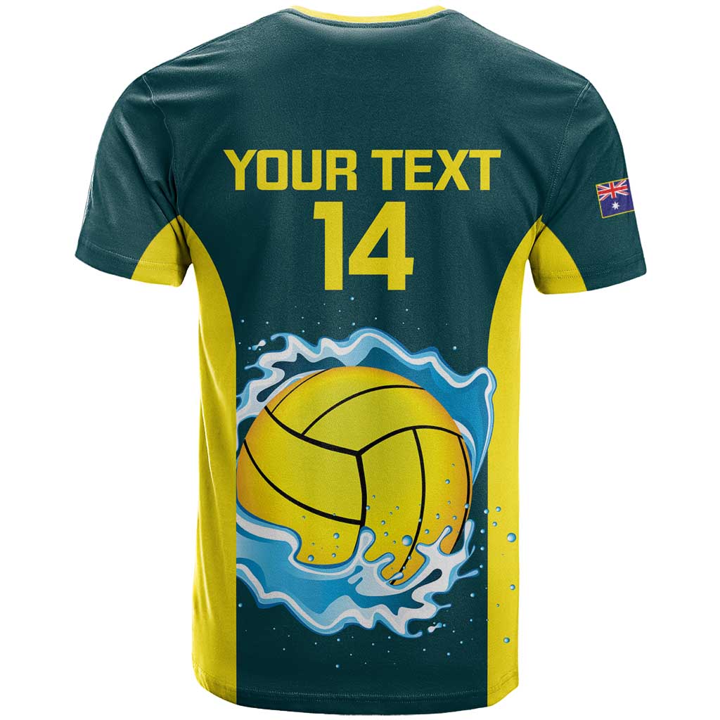 Custom Australia Water Polo 2024 T Shirt Aussie Shark National Color Version - Vibe Hoodie Shop