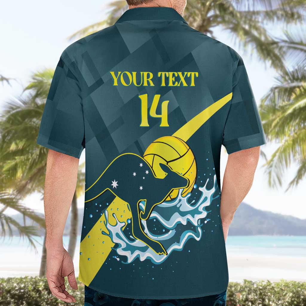 Custom Australia Water Polo 2024 Hawaiian Shirt Aussie Stingers Kangaroo Sporty Version - Vibe Hoodie Shop