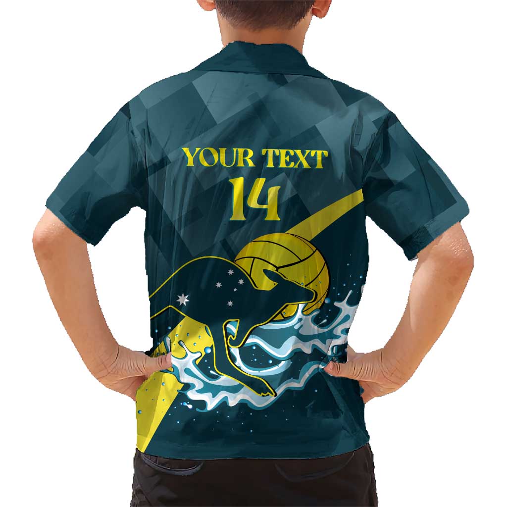 Custom Australia Water Polo 2024 Hawaiian Shirt Aussie Stingers Kangaroo Sporty Version - Vibe Hoodie Shop