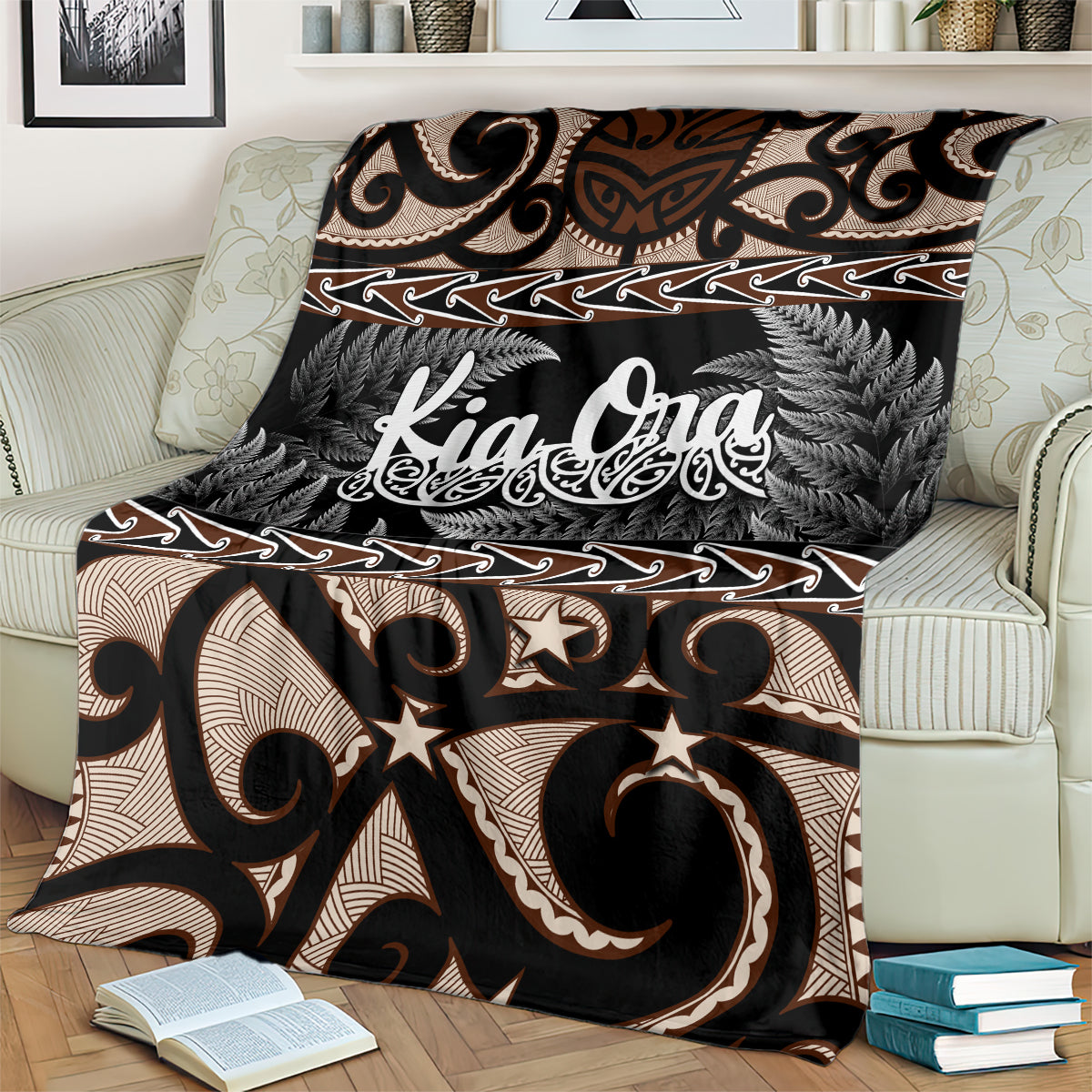 Kia Ora New Zealand Blanket Aotearoa Proud Maori With Silver Fern - Vibe Hoodie Shop