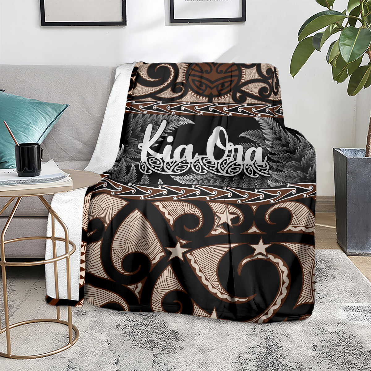 Kia Ora New Zealand Blanket Aotearoa Proud Maori With Silver Fern - Vibe Hoodie Shop