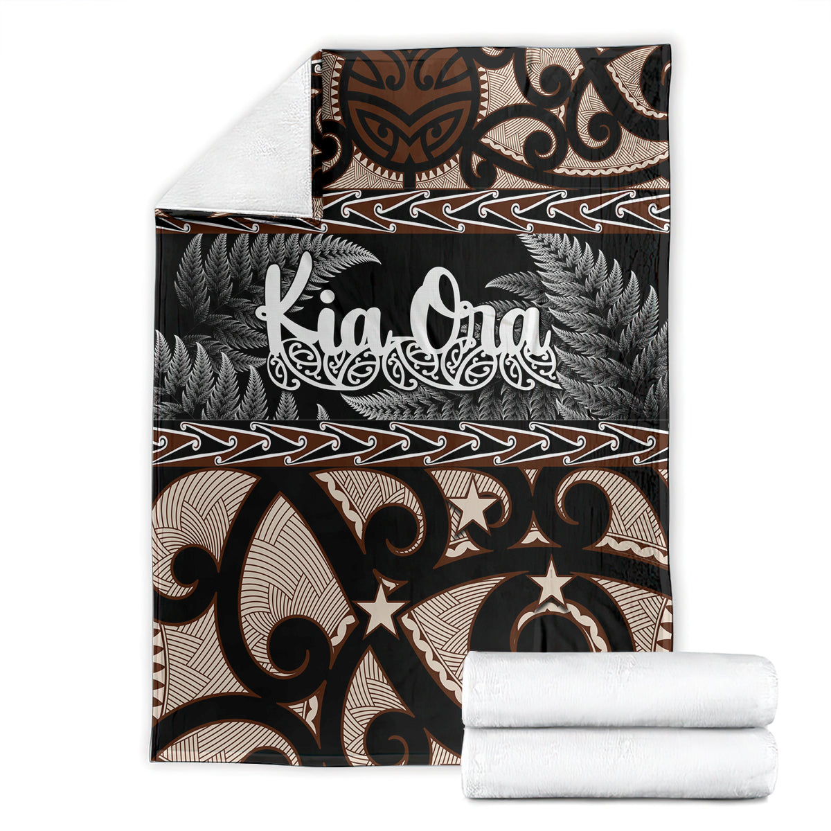 Kia Ora New Zealand Blanket Aotearoa Proud Maori With Silver Fern - Vibe Hoodie Shop