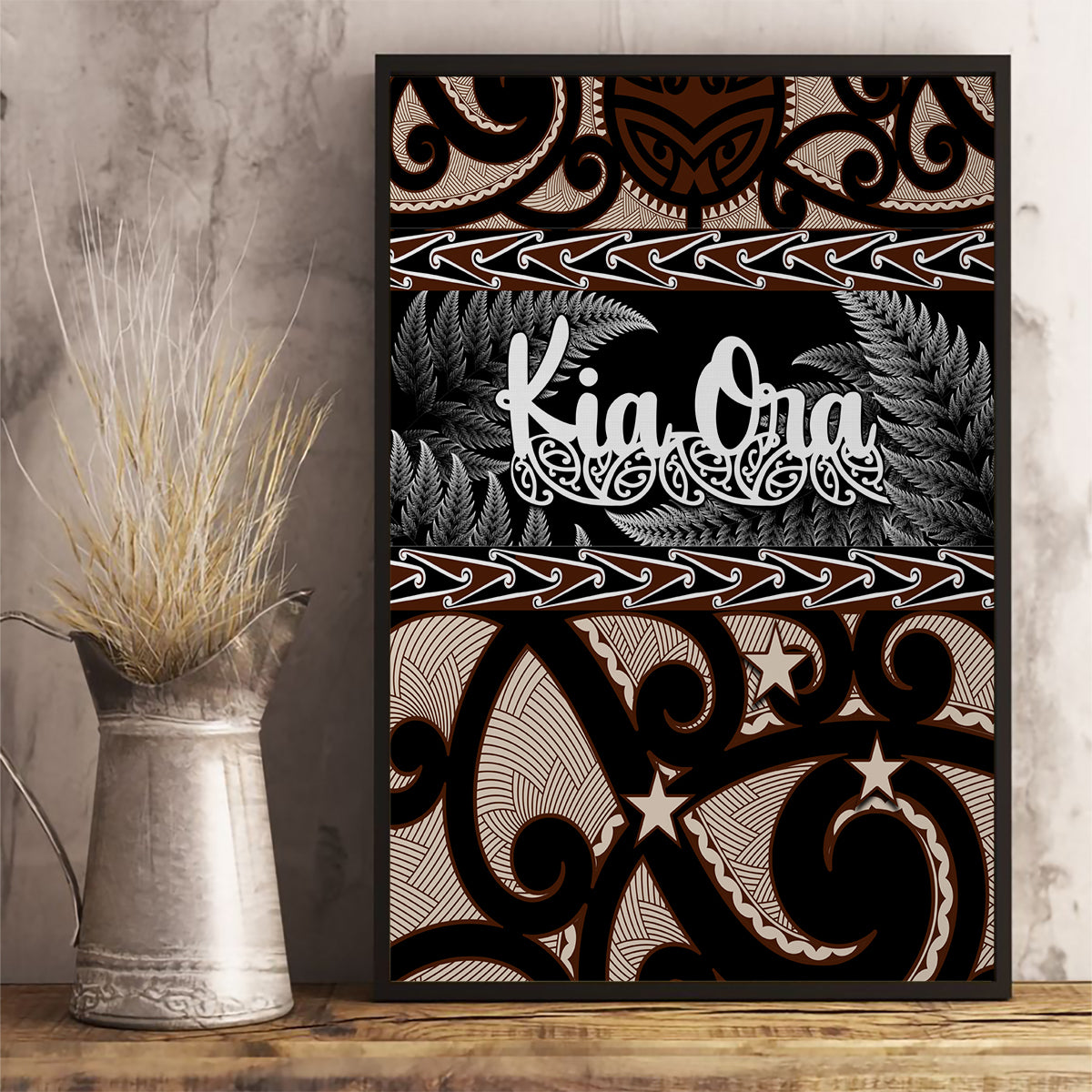 kia-ora-new-zealand-canvas-wall-art-aotearoa-proud-maori-with-silver-fern