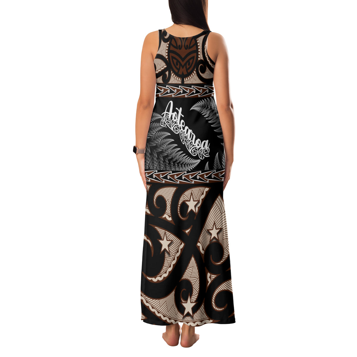 kia-ora-new-zealand-family-matching-tank-maxi-dress-and-hawaiian-shirt-aotearoa-proud-maori-with-silver-fern