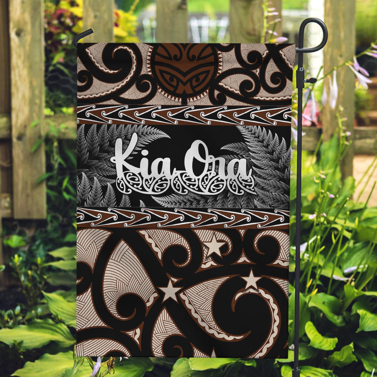 Kia Ora New Zealand Garden Flag Aotearoa Proud Maori With Silver Fern - Vibe Hoodie Shop