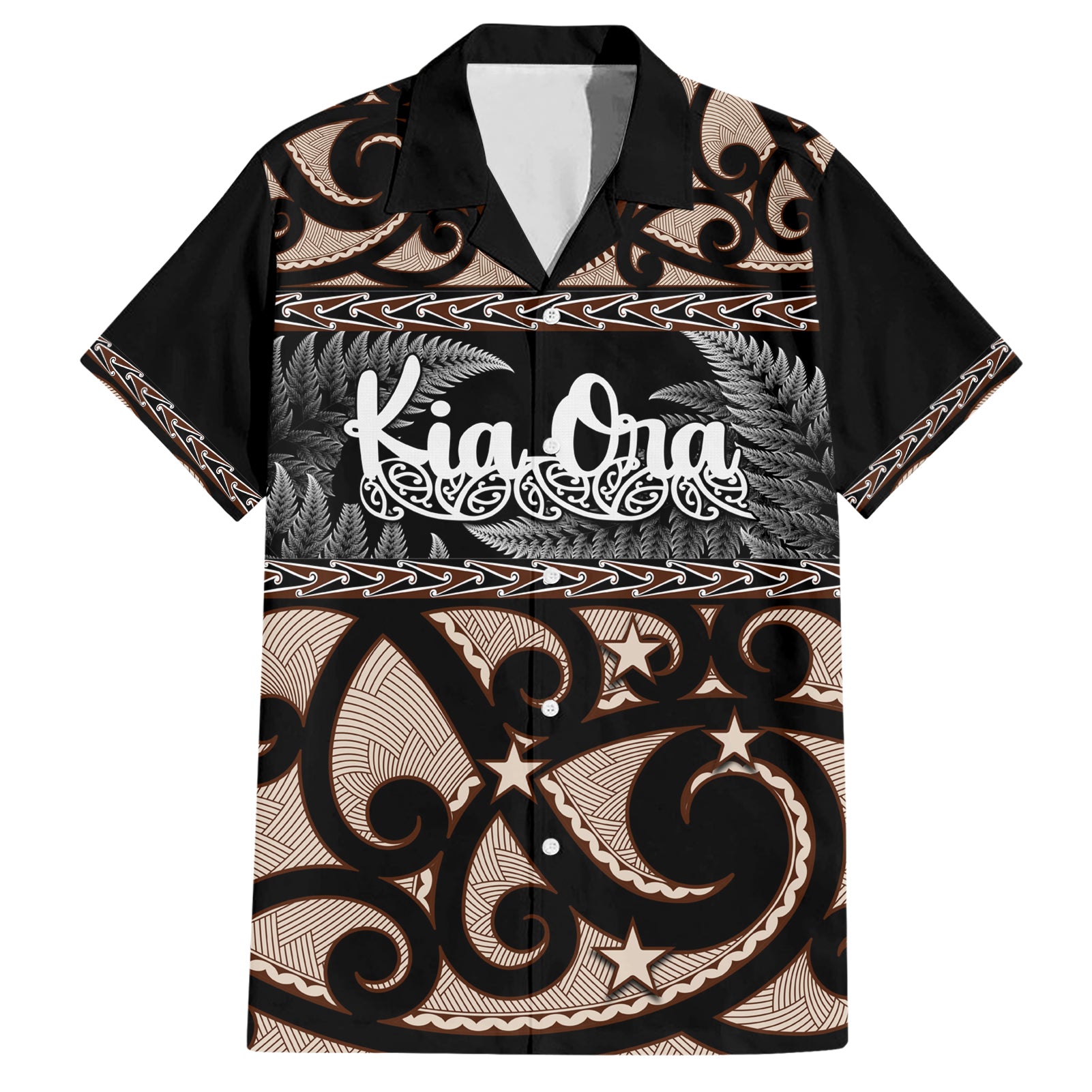 Kia Ora New Zealand Hawaiian Shirt Aotearoa Proud Maori With Silver Fern - Vibe Hoodie Shop