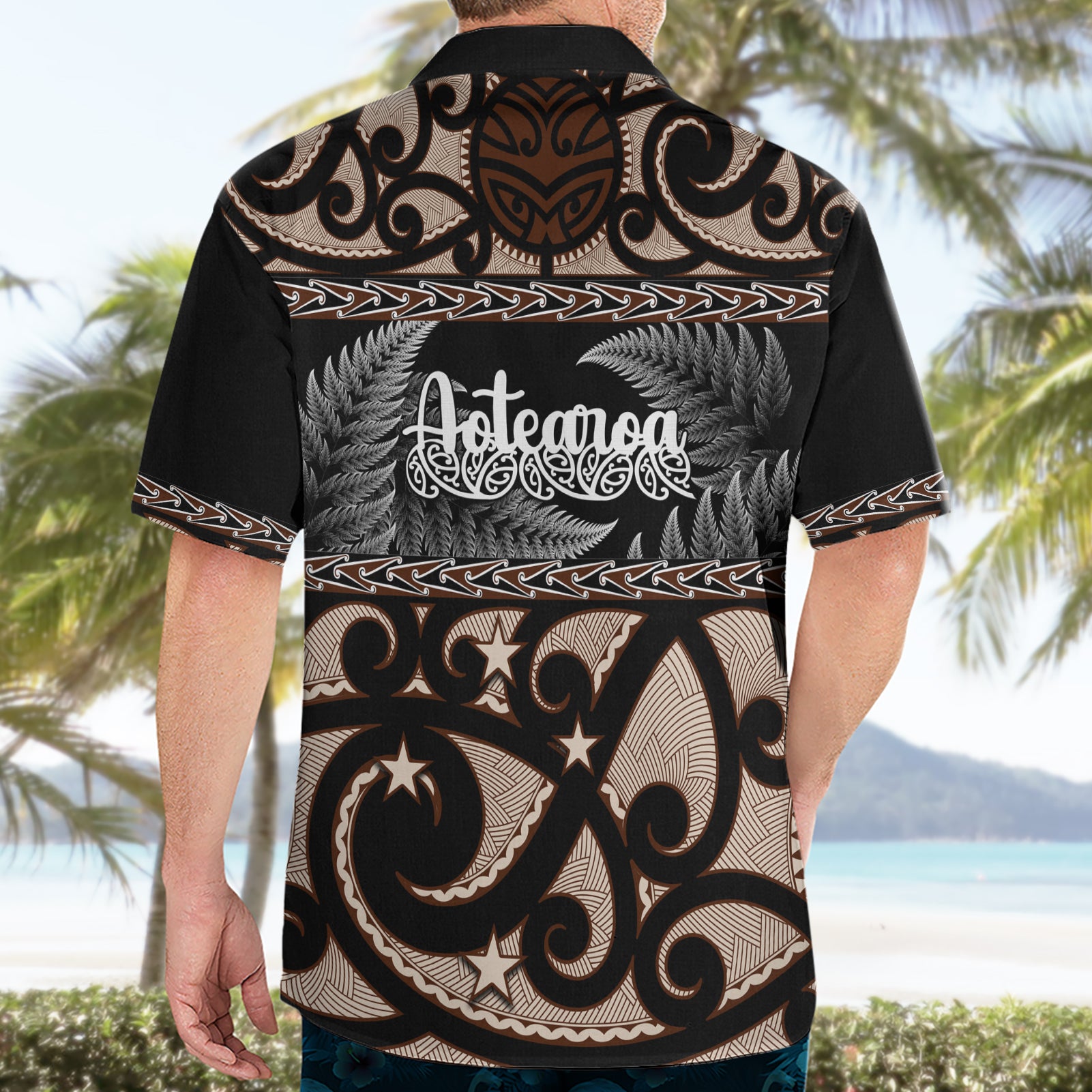 Kia Ora New Zealand Hawaiian Shirt Aotearoa Proud Maori With Silver Fern - Vibe Hoodie Shop