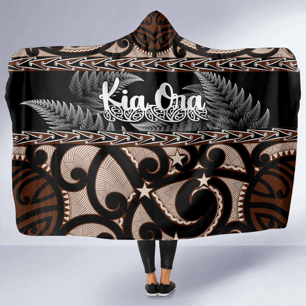 kia-ora-new-zealand-hooded-blanket-aotearoa-proud-maori-with-silver-fern