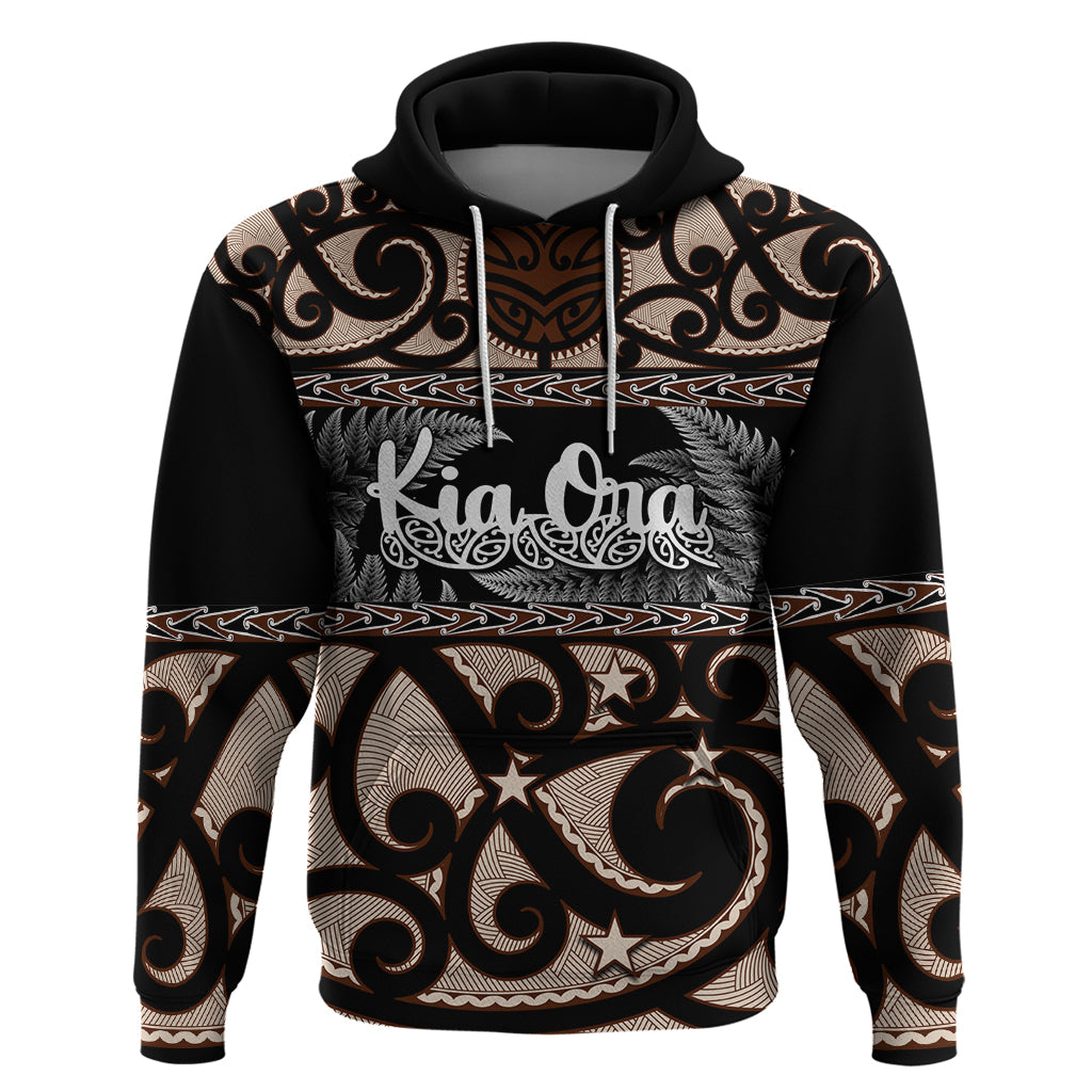 Kia Ora New Zealand Hoodie Aotearoa Proud Maori With Silver Fern - Vibe Hoodie Shop