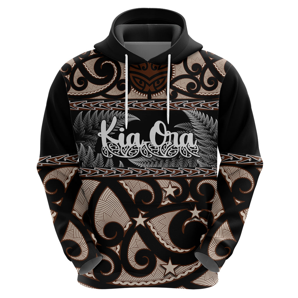 Kia Ora New Zealand Hoodie Aotearoa Proud Maori With Silver Fern - Vibe Hoodie Shop