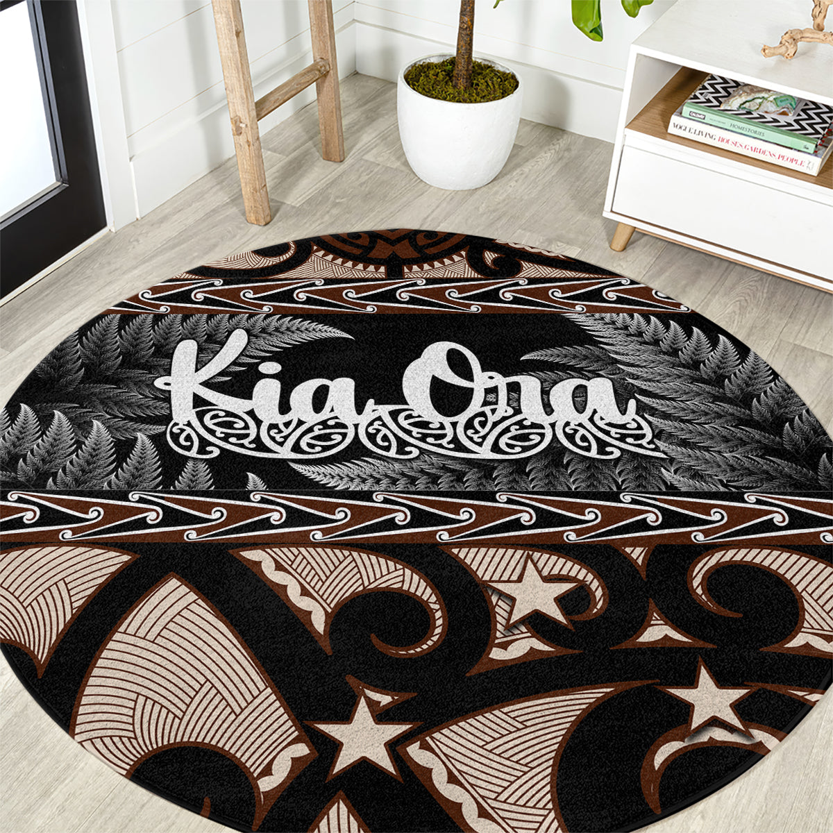 kia-ora-new-zealand-round-carpet-aotearoa-proud-maori-with-silver-fern