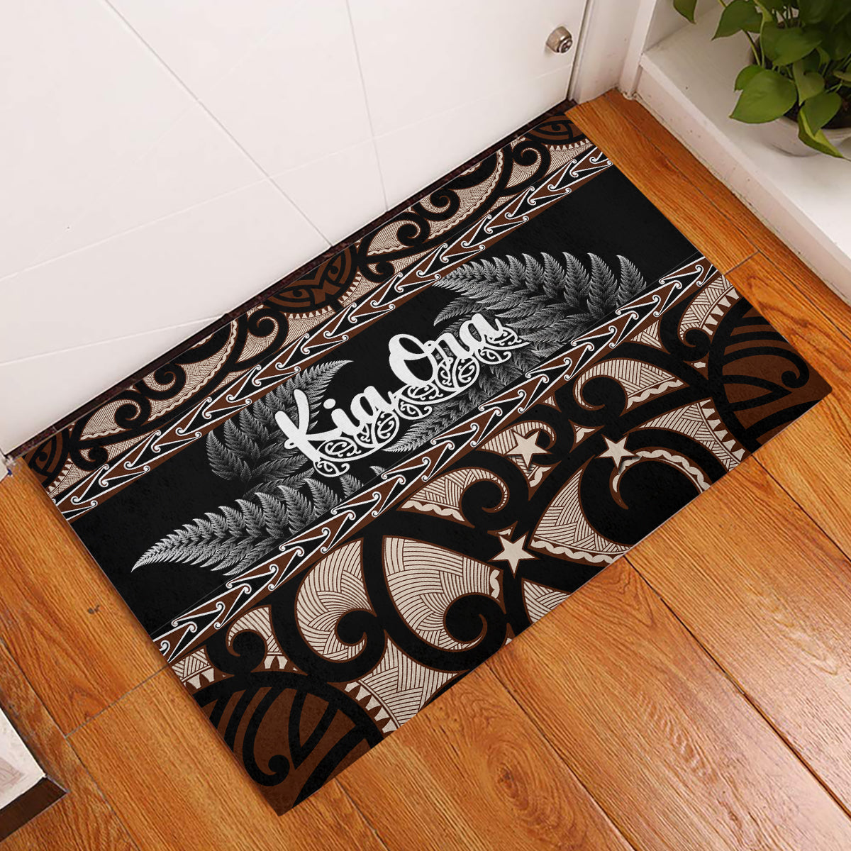 kia-ora-new-zealand-rubber-doormat-aotearoa-proud-maori-with-silver-fern