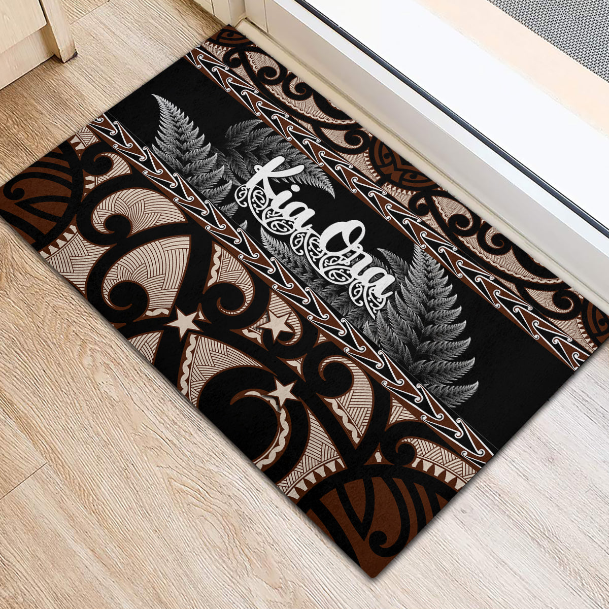 kia-ora-new-zealand-rubber-doormat-aotearoa-proud-maori-with-silver-fern