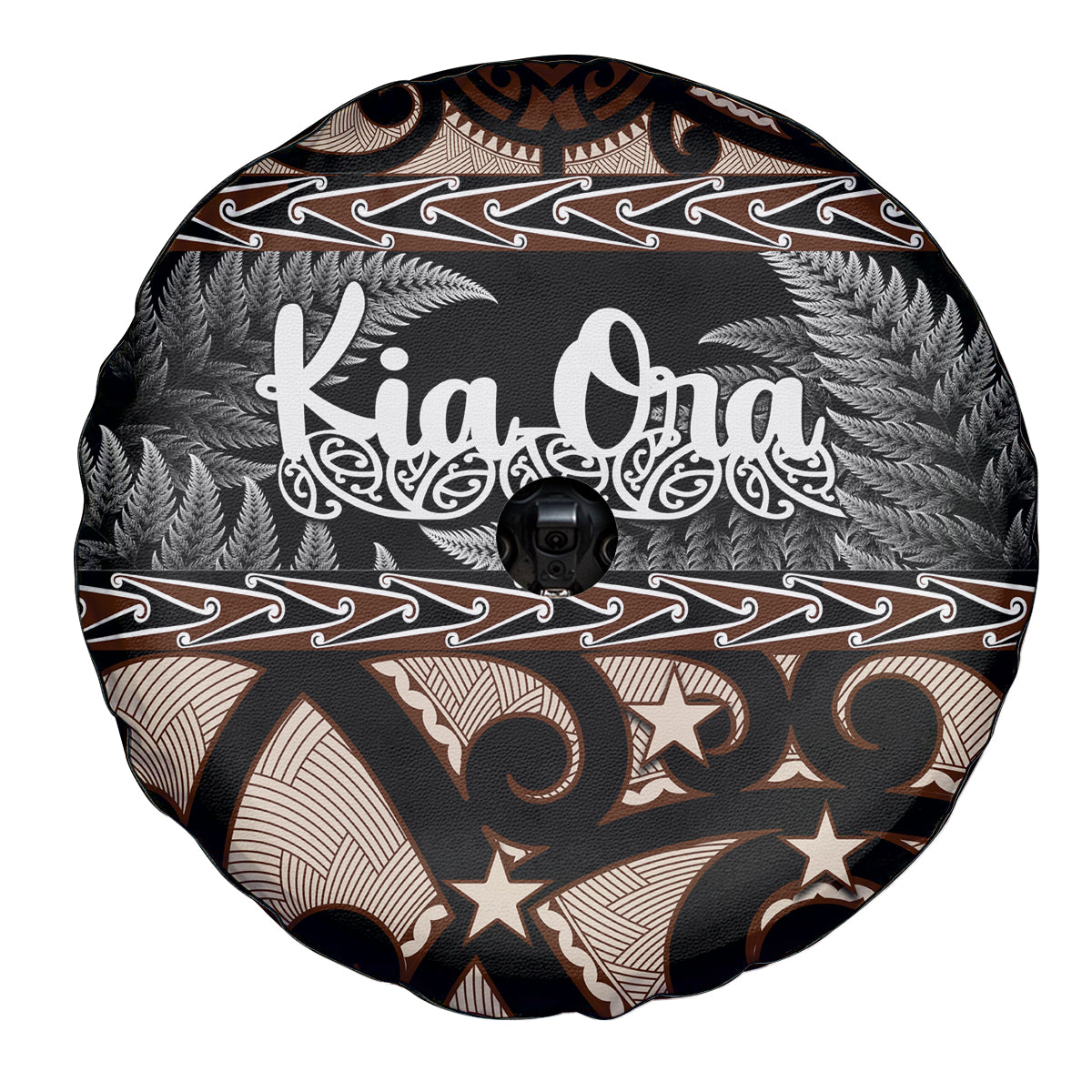 Kia Ora New Zealand Spare Tire Cover Aotearoa Proud Maori With Silver Fern - Vibe Hoodie Shop