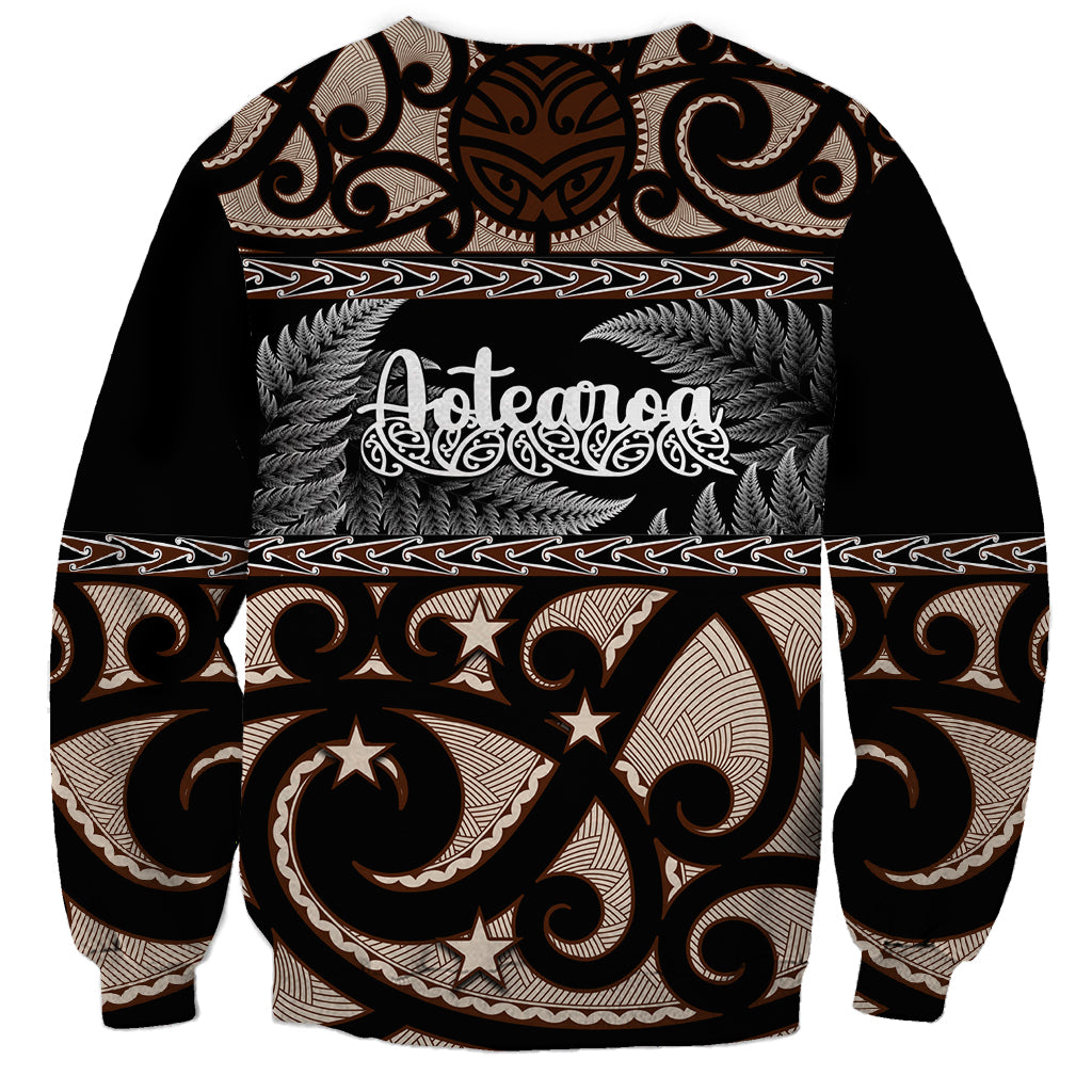 Kia Ora New Zealand Sweatshirt Aotearoa Proud Maori With Silver Fern - Vibe Hoodie Shop