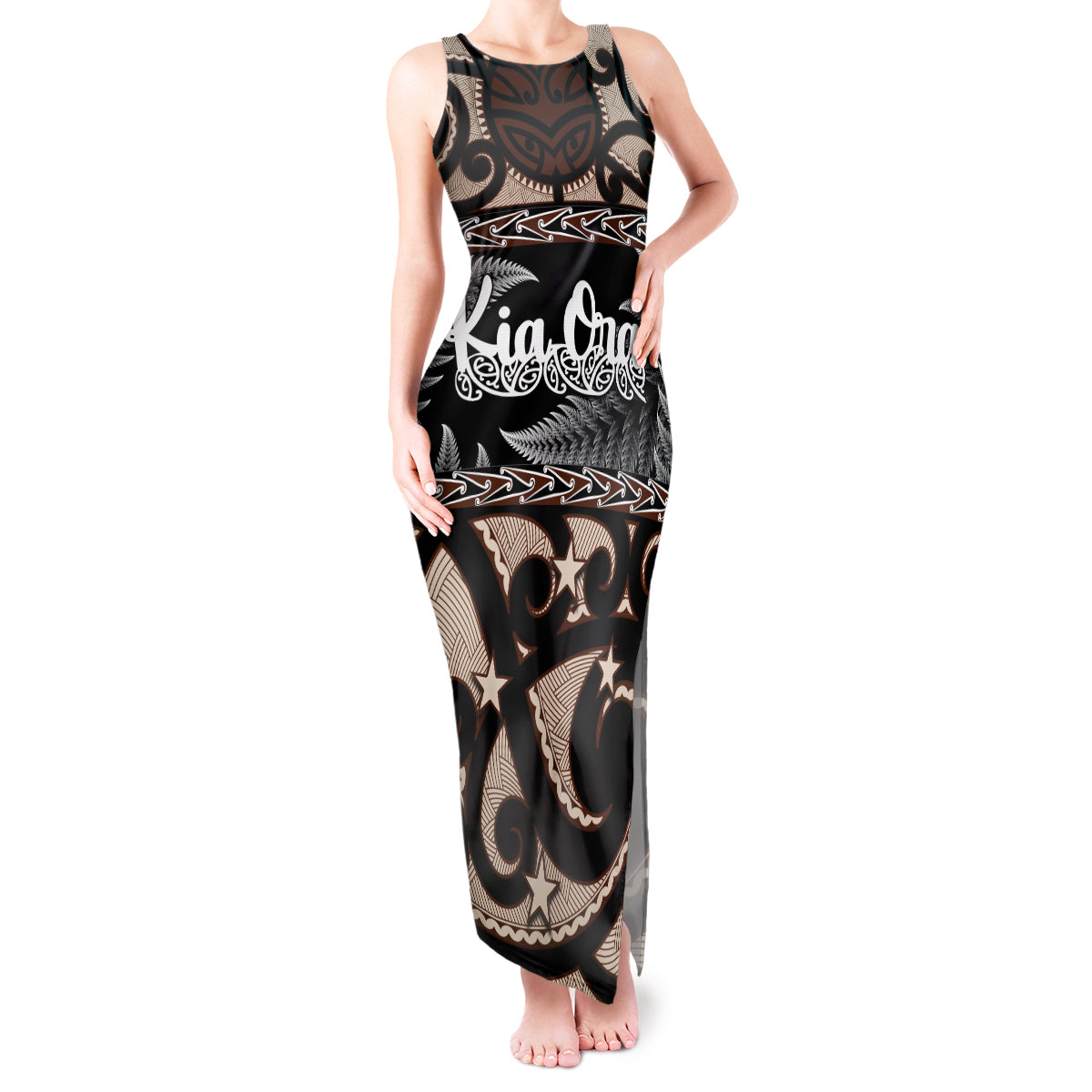 kia-ora-new-zealand-tank-maxi-dress-aotearoa-proud-maori-with-silver-fern