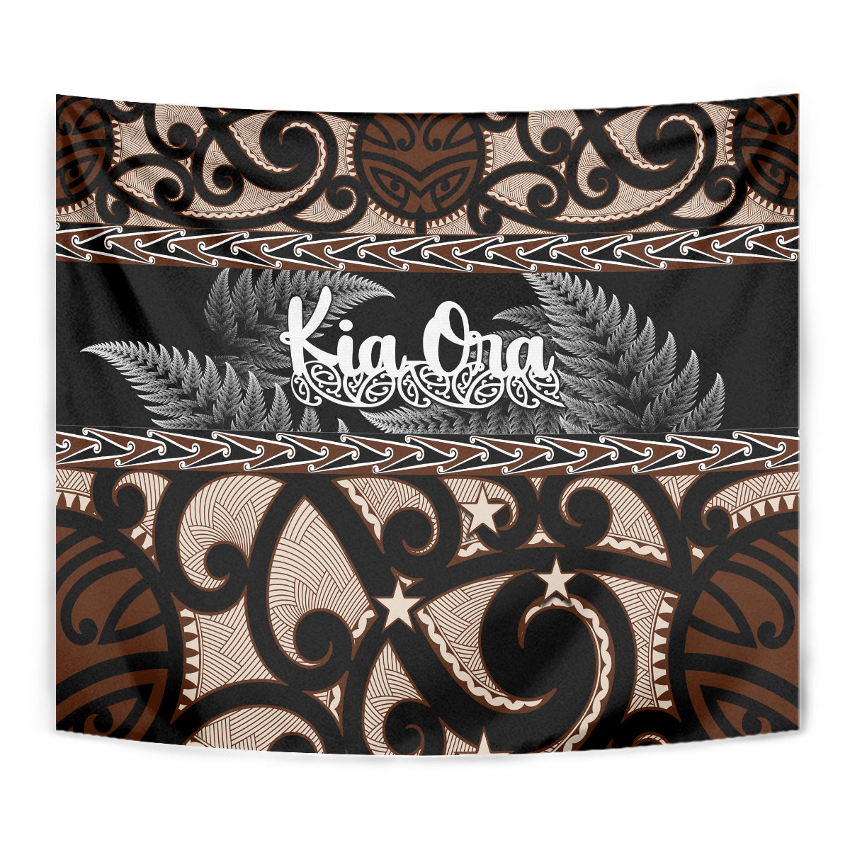 Kia Ora New Zealand Tapestry Aotearoa Proud Maori With Silver Fern - Vibe Hoodie Shop