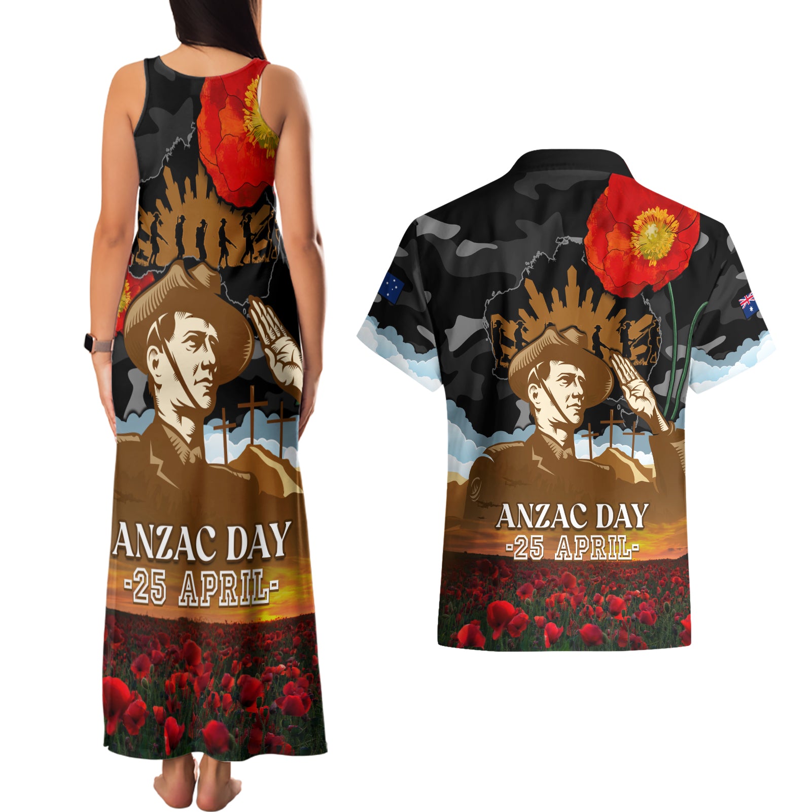 australia-anzac-day-couples-matching-tank-maxi-dress-and-hawaiian-shirt-lest-we-forget-australian-army-corps